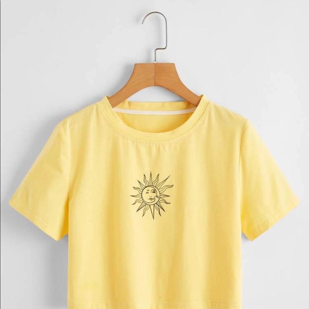 Sun Graphic Tee SHEIN
